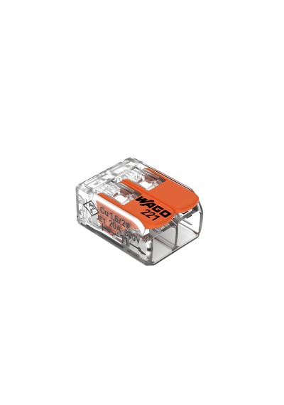 Wago 221-412 Çok Amaçlı Klemens Tırnaklı 2x4 10 Adet