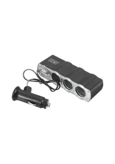 Araç Çakmaklık Çoğaltıcı Usb Araba Çakmak Soket Çoklayıcı Şarj