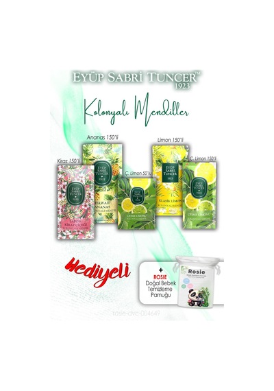 Kolonyalı Mendiller 5 Li Karışık Kokular Eyüp Sabri Tuncer Ve Rosıe Tekli