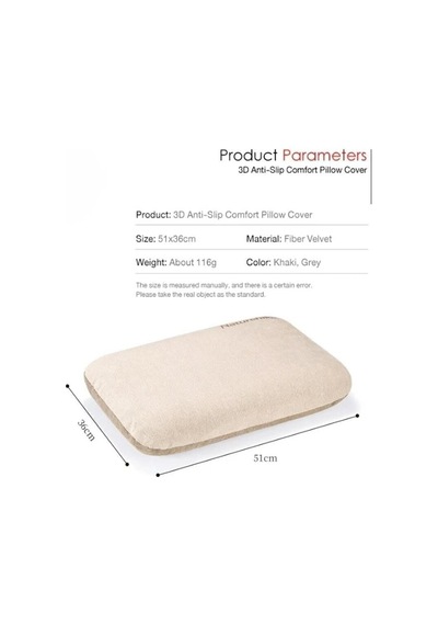 Naturehike 3d Anti-slip Comfort Kaymaz Yastık Kılıfı Grey