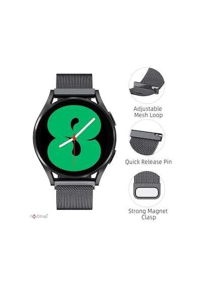 Novstrap Huawei Watch Gt5 46mm Gt5 Pro Gt4 46mm Gt3 46mm Gt3 Pro Gt3 Se Gt2 İle Uyumlu Kordon 22mm Metal Hasır Çelik Kayış