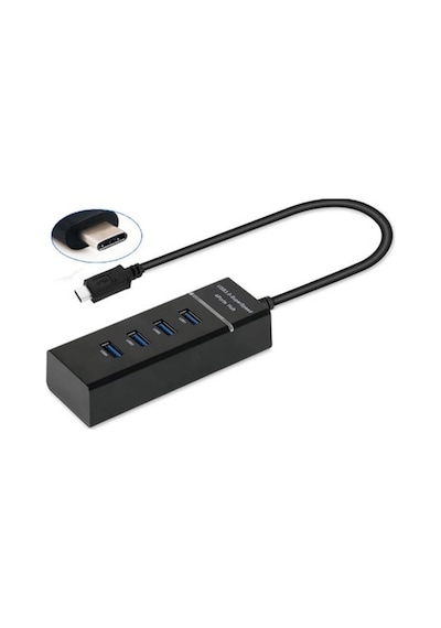 Usb 3.1 Type-C Çoklayıcı - 4 Port Usb 3.0 Hub - Type C To Usb 3.0 (519132659)