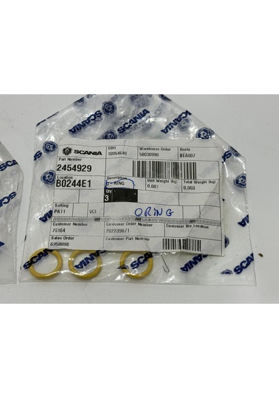 Scania 2454929 O-ring Conta 4 Adet