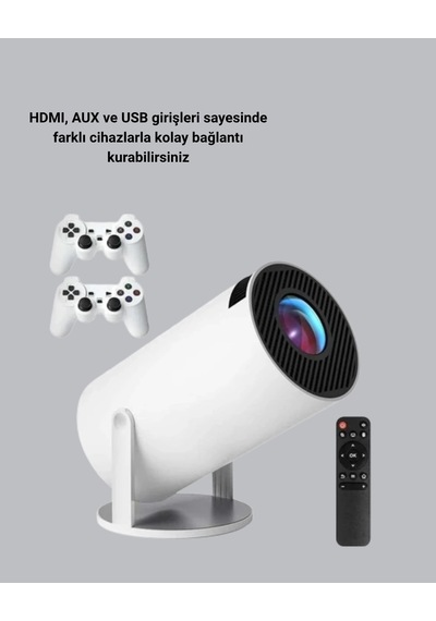 Mey İthalat Wi-fi 6 Ve Bluetooth 5.0 Destekli 4k Akıllı Projeksiyon Cihazı