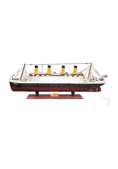 Titanik Led Işıklı Ahşap Model 80cm Titanic Gemi Koleksiyon