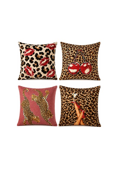 Leopar Desen Popüler 4 Lü Kırlent Kılıfı, Kaplan Desen Maksimalist Modern Koltuk Salon Bahçe Teras Balkon Dekor Ev Dekorasyon Leopar - 876061183 Leopar Leopar Desen Popüler 4 Lü Kırlent Kılıfı, Kaplan Desen Maksimalist Modern Koltuk Salon Bahçe Teras Balkon Dekor Ev Dekorasyon Leopar - 876061183 Leopar