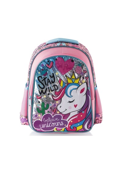 İlkokul Çantası Due Unicorn Çok Renkli