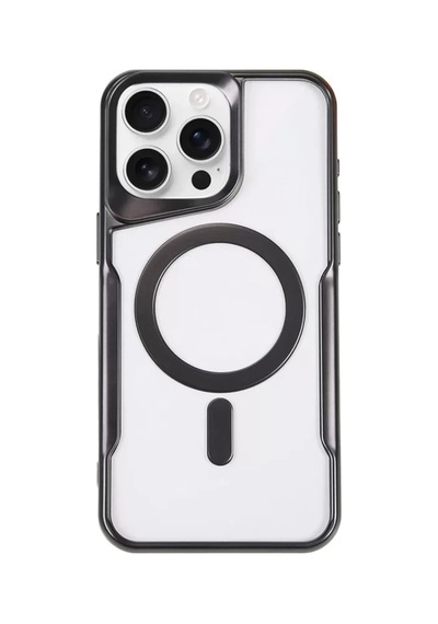 Newface Apple İphone 15 Pro Kılıf Boyi Magsafe Silikon Kapak - Siyah
