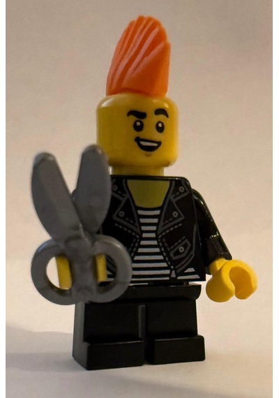 Orjinal Lego Minifigür Mohawk Hairstylist