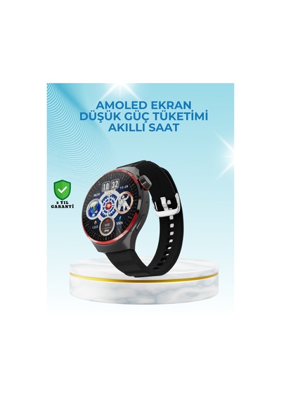 Nfc Destekli Akıllı Saat Amoled Ekranlı Şık Tasarım