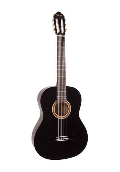 Valencia Vc104tbk Klasik Gitar 4/4 Siyah Sap Çelikli - Klasik Siyah - Başlangıç