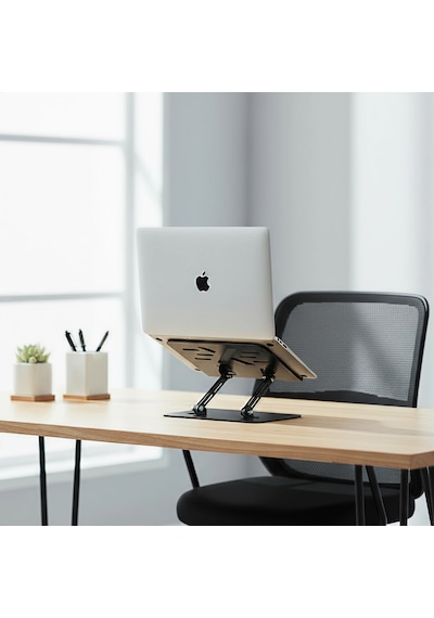 Prexua Flexer Ayarlanabilir Ergonomik Laptop Standı - Tablet Standı - Metal - Siyah - Flx2320bl