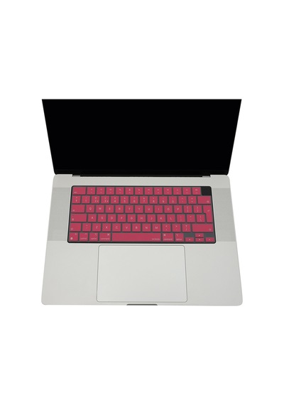 Macbook Klavye Koruyucu Uk Eu İngilizce Silikon Kılıf Kapak Air 13.6-15.3 Pro 14-16 M1-m5 Uyumlu Açık Pembe