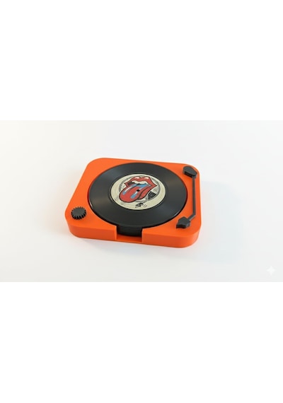 Retro Plak Bardak Altlığı Ve Magnet Seti Çok Renkli