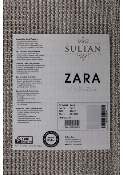 Zara Serisi Açık Gri Çizgili Modern Dekoratif Halı Gf723 Renkli