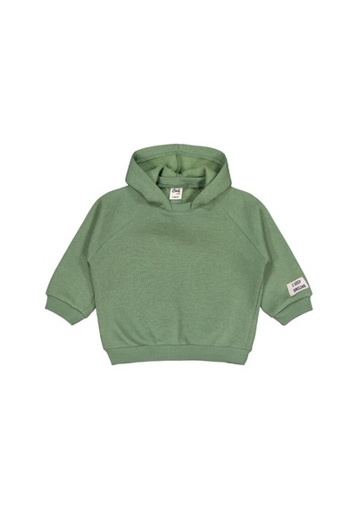 Civil Baby Keep Smiling Etiketli Basic 6-18 Ay Sweatshirt - Yeşil Asker Yeşili