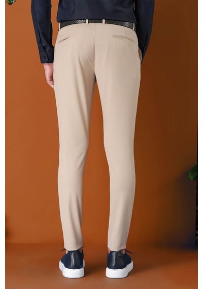 Efor Slim Fit Yan Cep Esnek Pamuk Casual Bej Pantolon P 1147 Bej