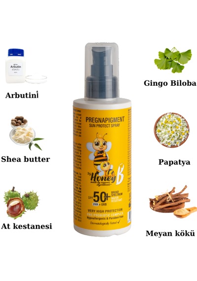 My Honey B Pregnapigment Leke Karşıtı Güneş Spreyi SPF50+ 147 ML
