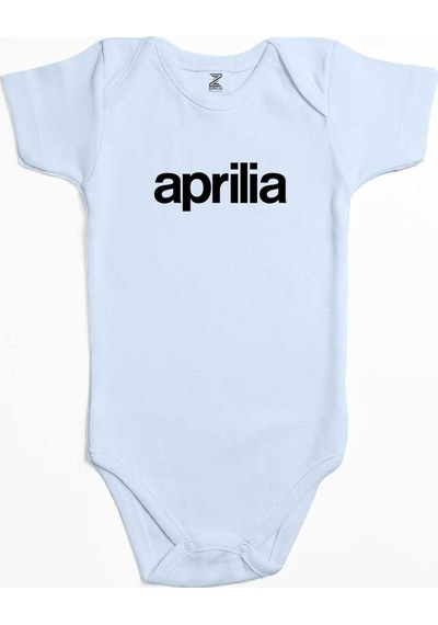 Zepplin Giyim Aprilia Text Logo Pembe Bebek Body Zıbın
