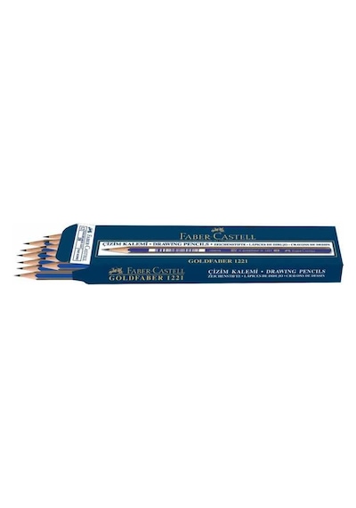 Faber-Castell Goldfaber 1221 Dereceli Kurşunkalem 5B 12'Li  Kutu