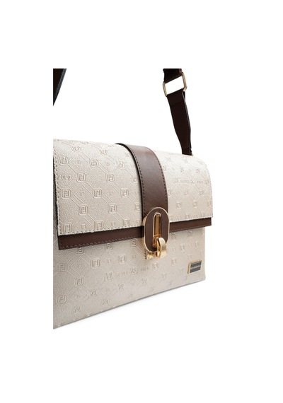 Silver & Polo Silver Polo Bej - Kahve Logolu Kadın Çapraz Çanta Sp1287 Bej - Kahverengi