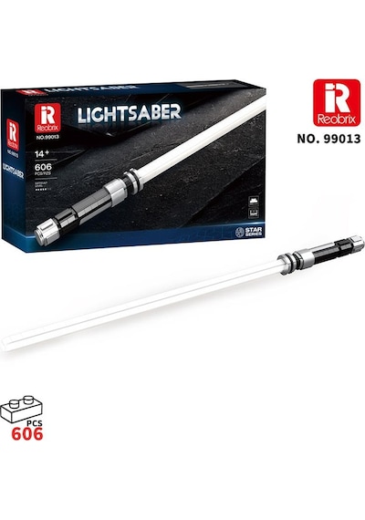 Reobrix 99013 Işın Kılıcı Beyaz Yaratıcı Yapı Blok Seti Building Blocks Lightsaber - 606 Parça