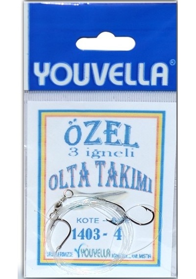 Youvella 1403 Hazır 3 İğneli Yemli Takım No:4