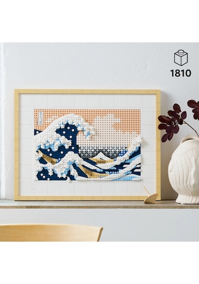 LEGO® Art Hokusai – Büyük Dalga 31208 - Yetişkinler için Koleksiyonluk Kanvas Tablo Yapım Seti (1810 Parça)