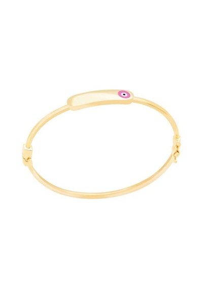 Gülaylar Diamond Line Altın 14 Ayar Plaka Çocuk Bilezik N11.6145