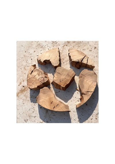 Ham Zeytin Ağacı Planyalanmış Epoksi İçin Doğal Ahşap Parçaları Çap 30 Cm Kahverengi Kahverengi