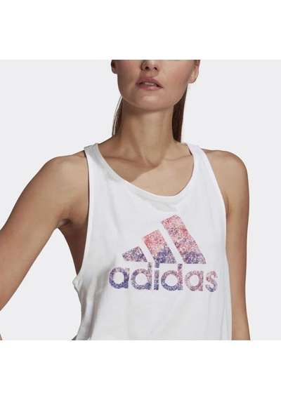 Adidas Gl1006 Snowcone İnspired Graphic Kadın Beyaz Spor Üst Atlet