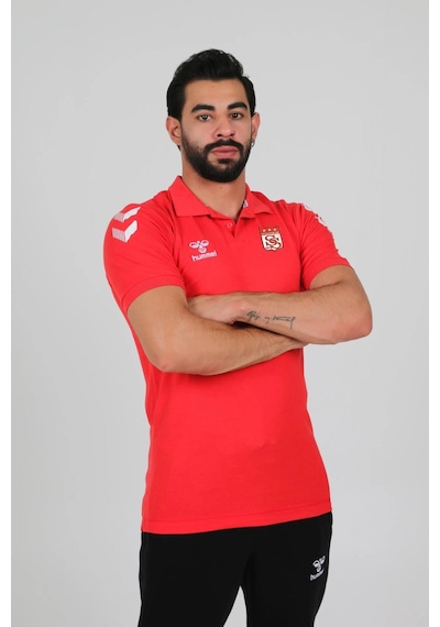 Hummel Armin Pamuklu Polo Yaka Tişört Kırmızı Sivasspor