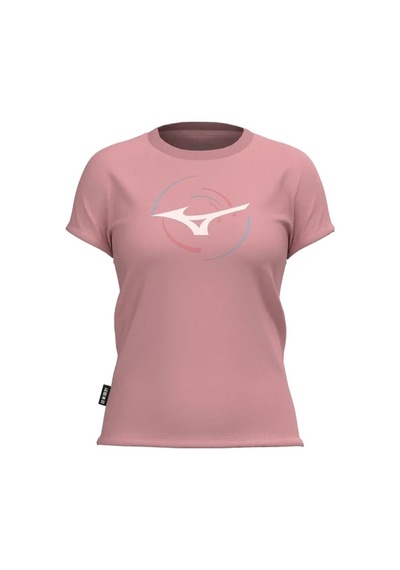 Mizuno Athletic Rb Kadın Tişört Pembe Çok Renkli