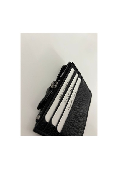 Store Erkek Gerçek Deri Kartlık Cüzdan Siyah