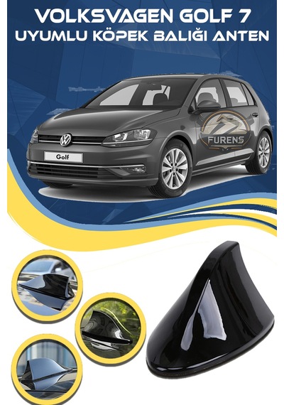 Volksvagen Golf 7 Uyumlu Oto Balık Sırtı Anten Elektrikli Köpekbalığı Balina Tavan Anteni