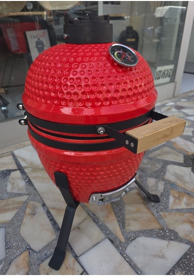 Chefden Prime 13 Seramik Kömürlü Kırmızı Barbekü