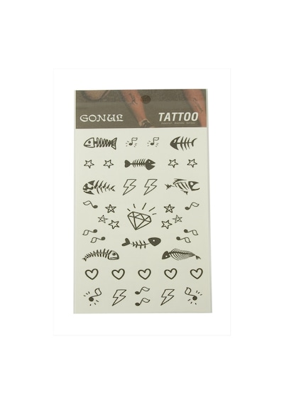 Kalp Balık Tattoo Dövme Sticker