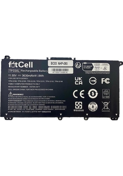 Fitcell Hp Hstnn-lb7x Hstnn-ub7j Notebook Batarya - Pil