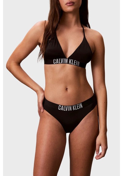 Calvin Klein Logolu Bağlamalı Üçgen Bikini Üstü Lv00q61222ub1 Bayan Bikini Üstü Lv00q61222 Ub1 Siyah