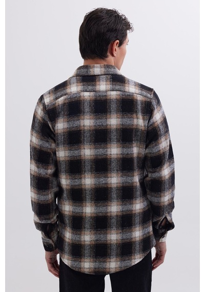 Tudors Erkek Slim Fit Dar Kesim Çift Cepli Kapaklı Spor Yaka Kareli Oduncu Gömlek-41805 Çok Renkli Tudors Erkek Slim Fit Dar Kesim Çift Cepli Kapaklı Spor Yaka Kareli Oduncu Gömlek-41805 Çok Renkli