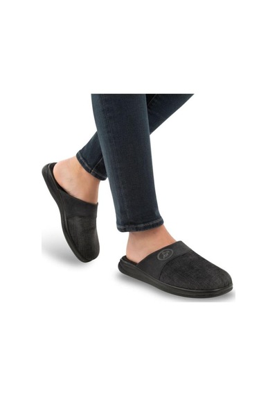 Muya Ruby 32801-001 Erkek Kışlık Ev Terliği Siyah 40-45 Siyah