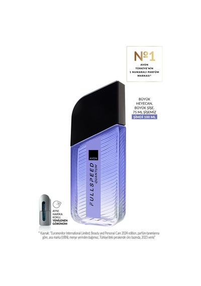 Avon Full Speed Quantum Edt 100ml Ferah
