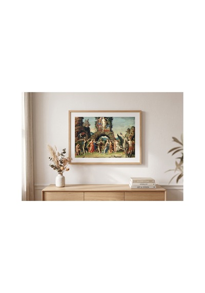 Rönesans Mantegna Parnassos Çerçevesiz Poster 21x30 Cm A4 Tablo Rönesans Klasik Sanat Duvar Dekoru