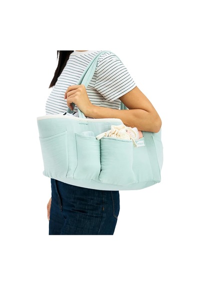 Miniboni Müslin Anne Organizer Çanta - Yeşil Standart Yeşil