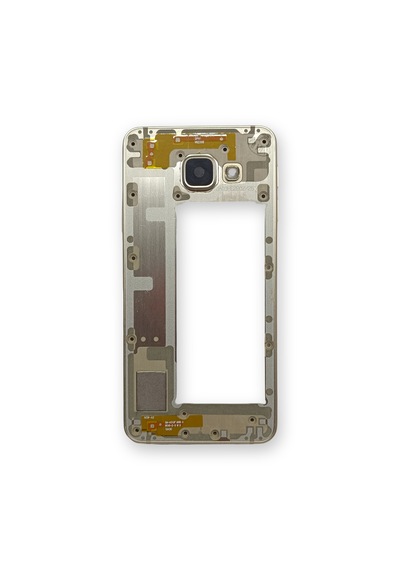 Samsung A310 Kasa Samsung Uyumlu Galaxy A3 2016 Gri Renk Orta Kasa Çıtalı On Off Ses Tuş Bordu Buzzer Hoparlör Açık Gri