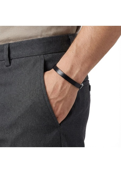 Moncuk Design Siyah Pu Deri Zamak Erkek Bileklik 33513b16d2 Çok Renkli