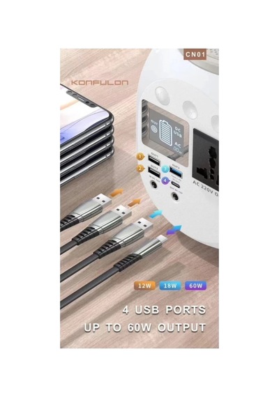 Cn01 Powerbank 45.000 Mah Kamp Şarj Pd - Beyaz Diğer 64089686