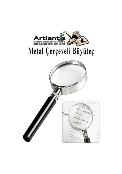 90 Mm 1 Adet 6x Plastik Sap Çerçeveli 9 Cm Büyüteç Merçek Okul Büro Ofis Krom Kaplama Büyüteç
