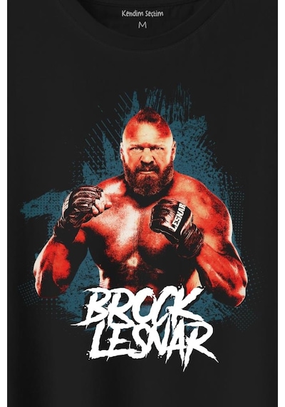 Brock Lesnar Wwe Ufc Amerikan Güreşi Spor Baskılı Tişört Unisex T-shirt 001