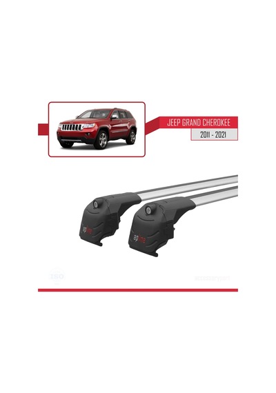 Jeep Grand Cherokee Wk2 2011-2021 Arası İle Uyumlu Ace-2 Ara Atkı Tavan Barı Gri